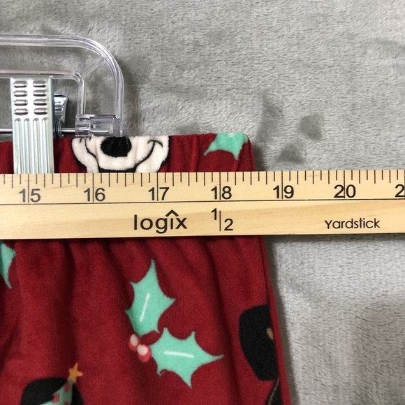 Disney Mickey Mouse Christmas Pajama Set Size XL Long Sleeve Holidays Crewneck - Picture 8 of 12